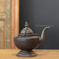 Antique Copper Tibetan Teapot | Handcrafted Table Decor