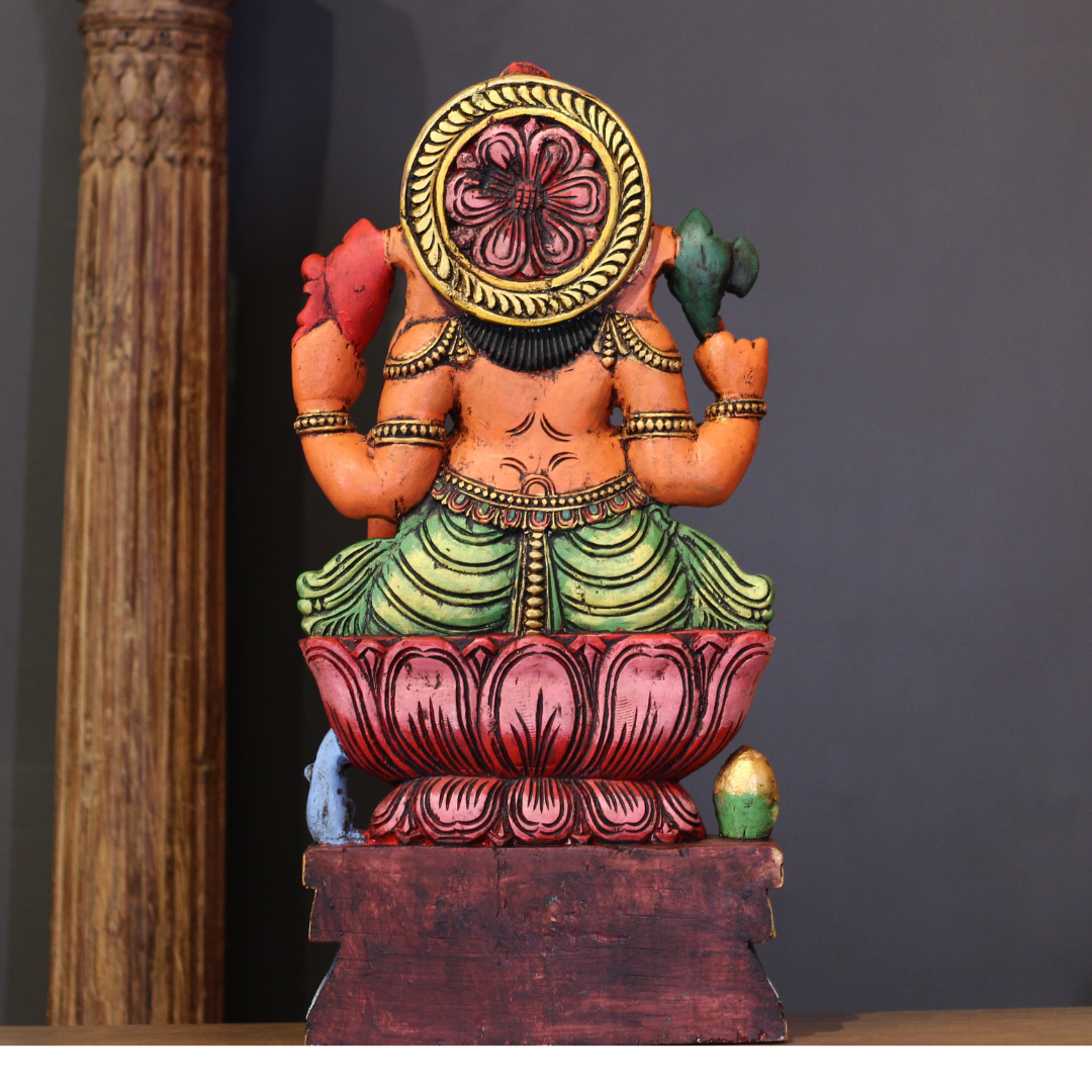 Wooden Ganesh 24"