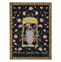 Shrinathji Lotus Blossom Pichwai Painting | Handcrafted Gold Foil Art