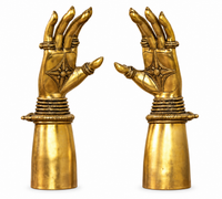 Brass Pair Of Lady Hands