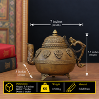 Antique Copper Tibetan Style Teapot | Cottage Arts India