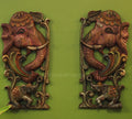 Wooden Elephant Wall Hanging Panel-Pair