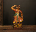 Vintage Handpainted Wooden Dancing Lady Figurine -A Rare Find