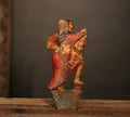 Vintage Handpainted Wooden Mother & Child Figurine -A Rare Find