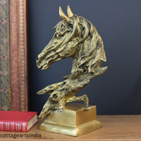 Brass Horse Statue| Equestrian Home Decor