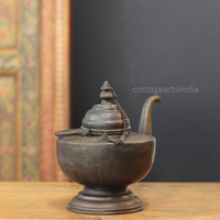 Antique Copper Tibetan Teapot | Handcrafted Table Decor
