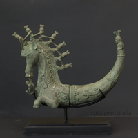 Indonesian Bronze Mythical Creature Sculpture | Tribal Art