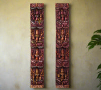 Wooden Wall Panel Ashtalaxmi 36" -Set of 2