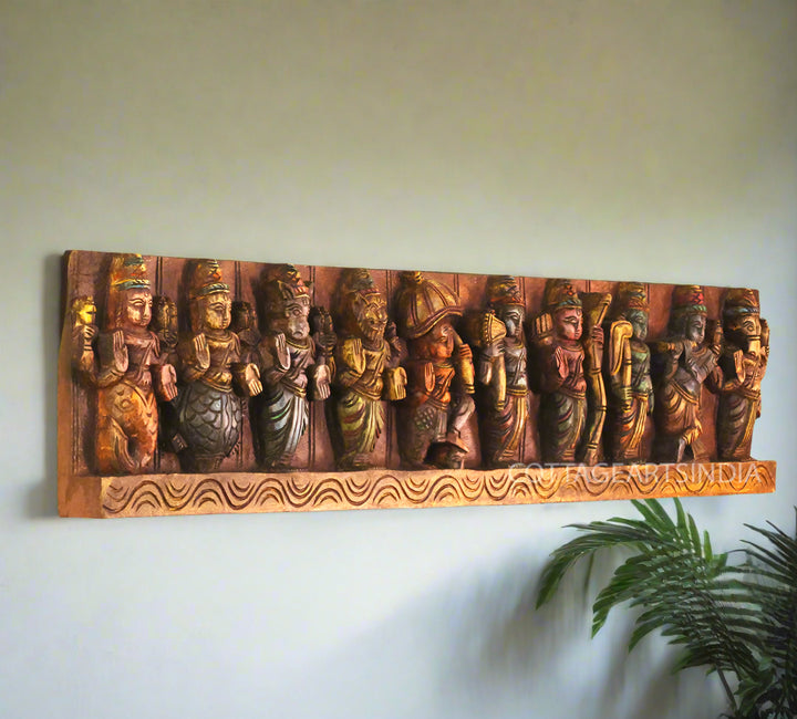 Wooden Wall Panel Dasavathar