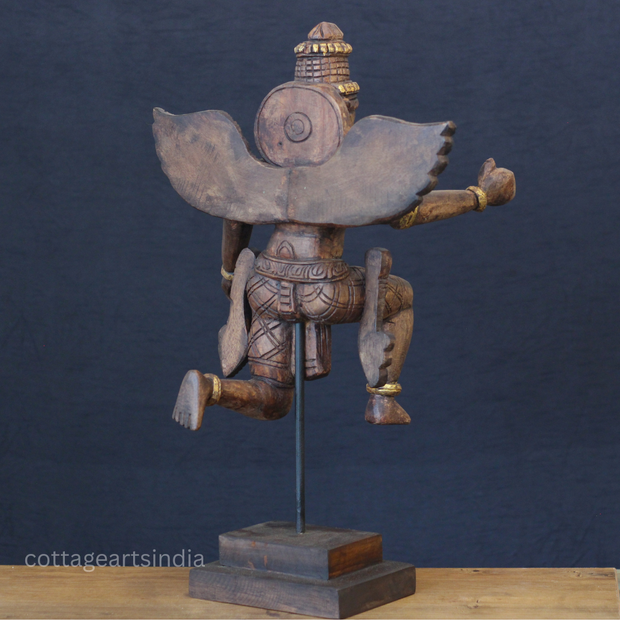 Wooden Garuda Divine Protector Idol
