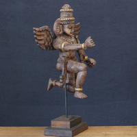 Wooden Garuda Divine Protector Idol
