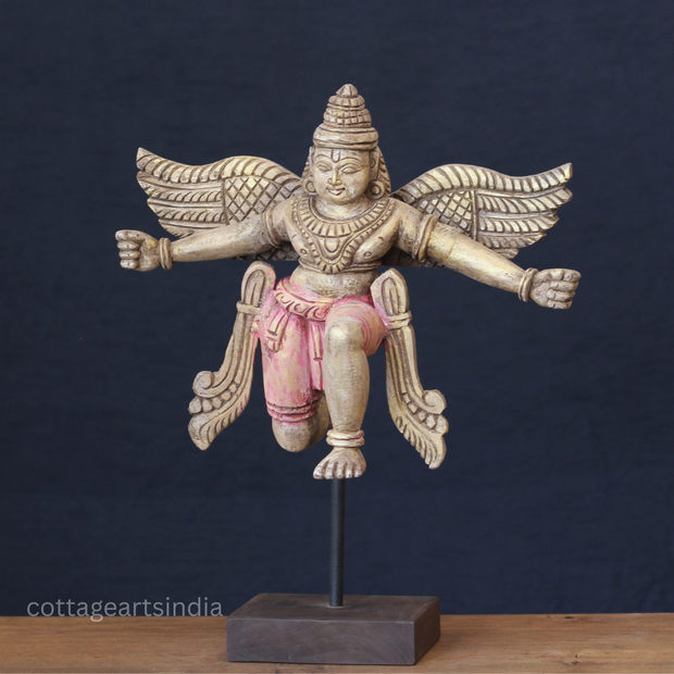 Vintage Wooden Garuda Sculpture
