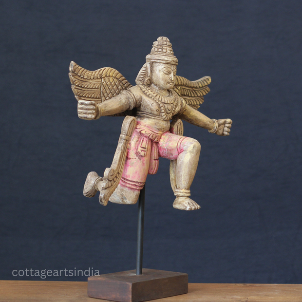 Vintage Wooden Garuda Sculpture