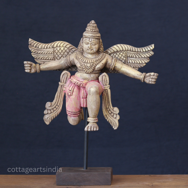 Vintage Wooden Garuda Sculpture