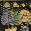 Shrinathji Pichwai Painting with Cows Under Kadamba Tree