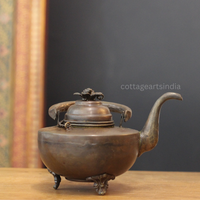 Antique Copper Tibetan Teapot | Handcrafted Home Decor