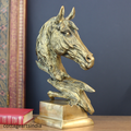 Handcrafted Brass Horse Sculpture | Equestrian Home Decor