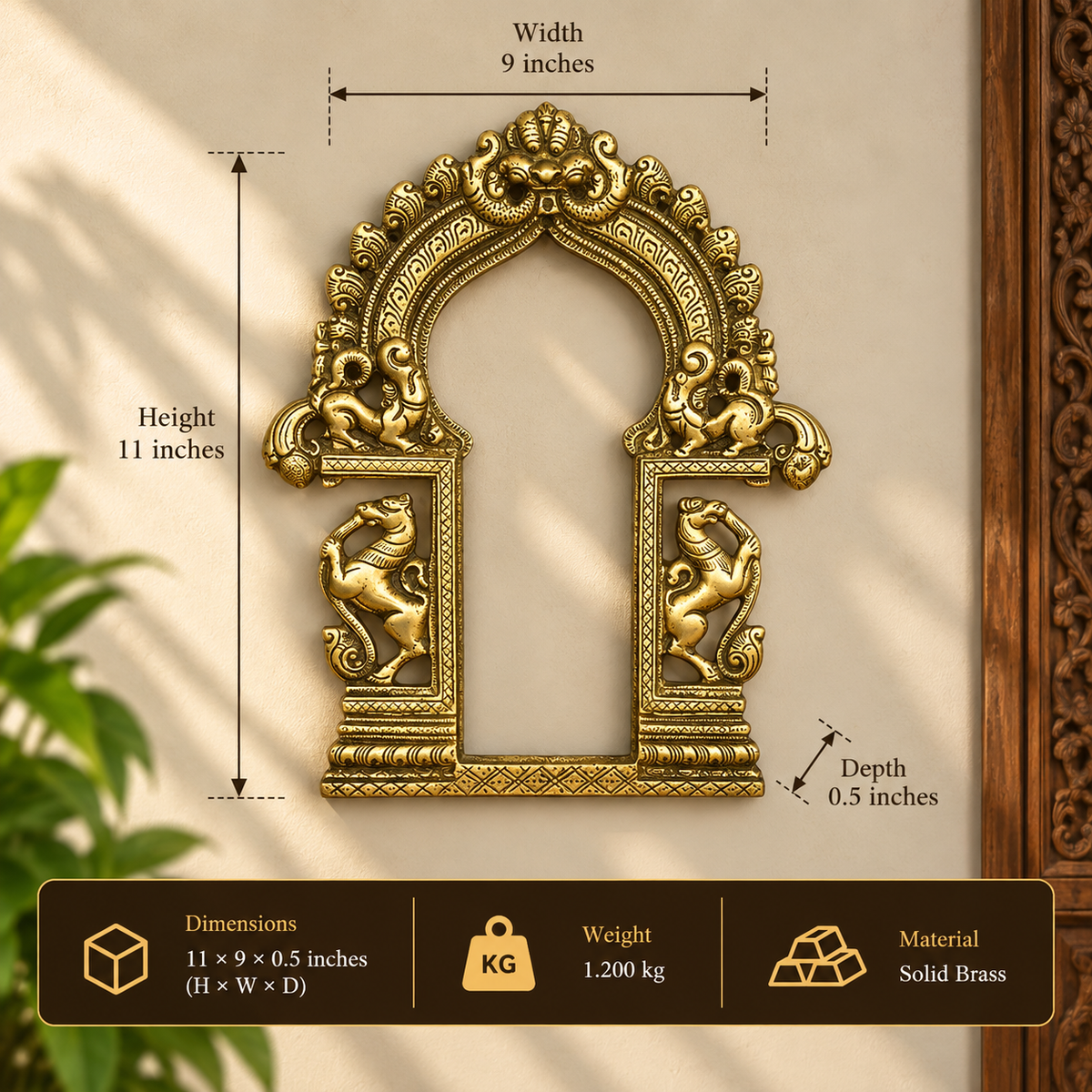 Brass Twin Yali Prabhawali