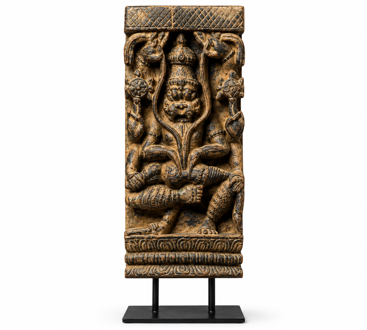 Vintage Wood/ Stone Narsimha