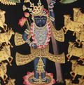 Shrinathji Pichwai Painting with Cows Under Kadamba Tree