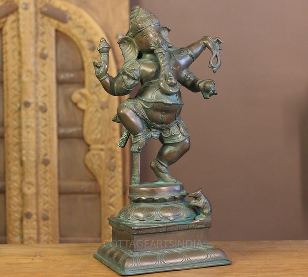Bronze Finished Brass Dancing Ganesh