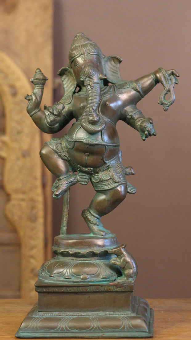 Bronze Finished Brass Dancing Ganesh