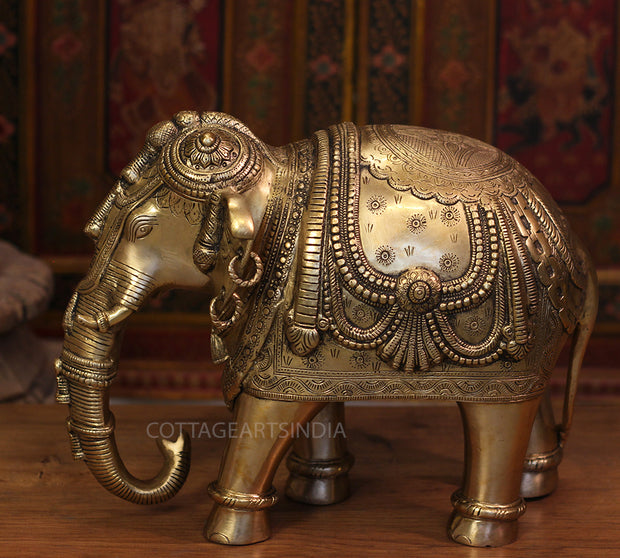 Brass Superfine Ornate Elephant