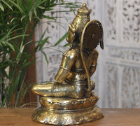 Brass Hanuman Meditative Posture