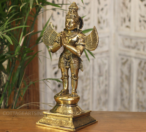 Brass Garuda Standing 15"
