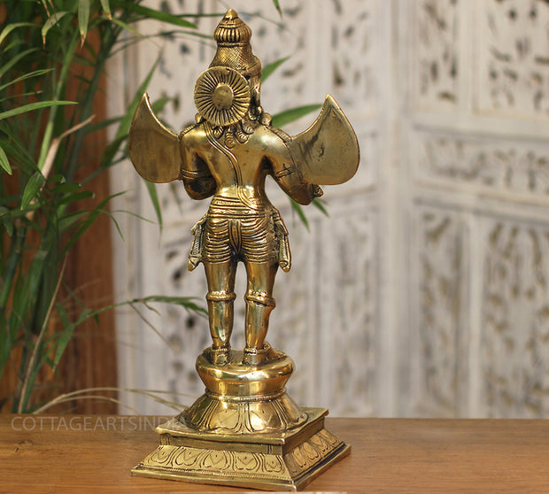 Brass Garuda Standing 15"
