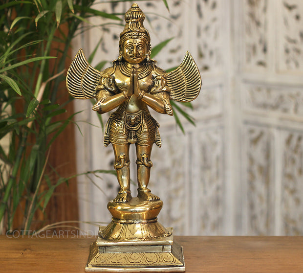 Brass Garuda Standing 15"
