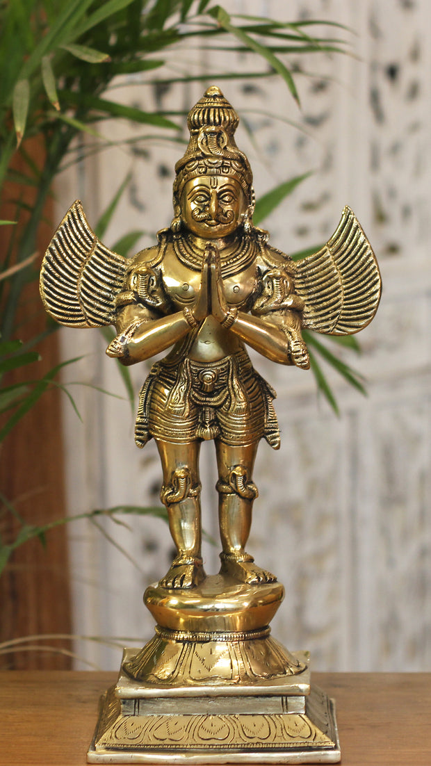 Brass Garuda Standing 15"