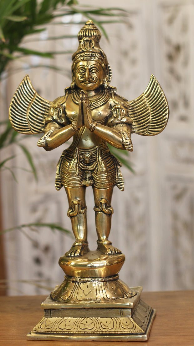 Brass Garuda Standing 15"
