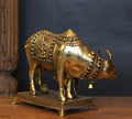 Brass Kamdhenu Cow with Calf