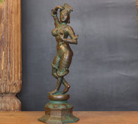Bronze Finished Brass Apsara Courtesan