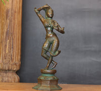Bronze Finished Brass Apsara Courtesan