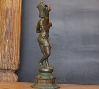 Bronze Finished Brass Apsara Courtesan