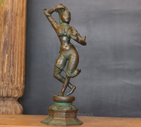 Bronze Finished Brass Apsara Courtesan
