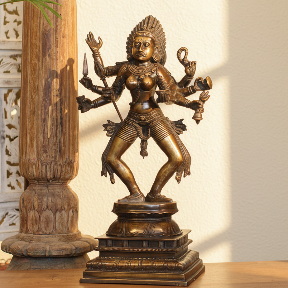 Brass Kali Statue 23"