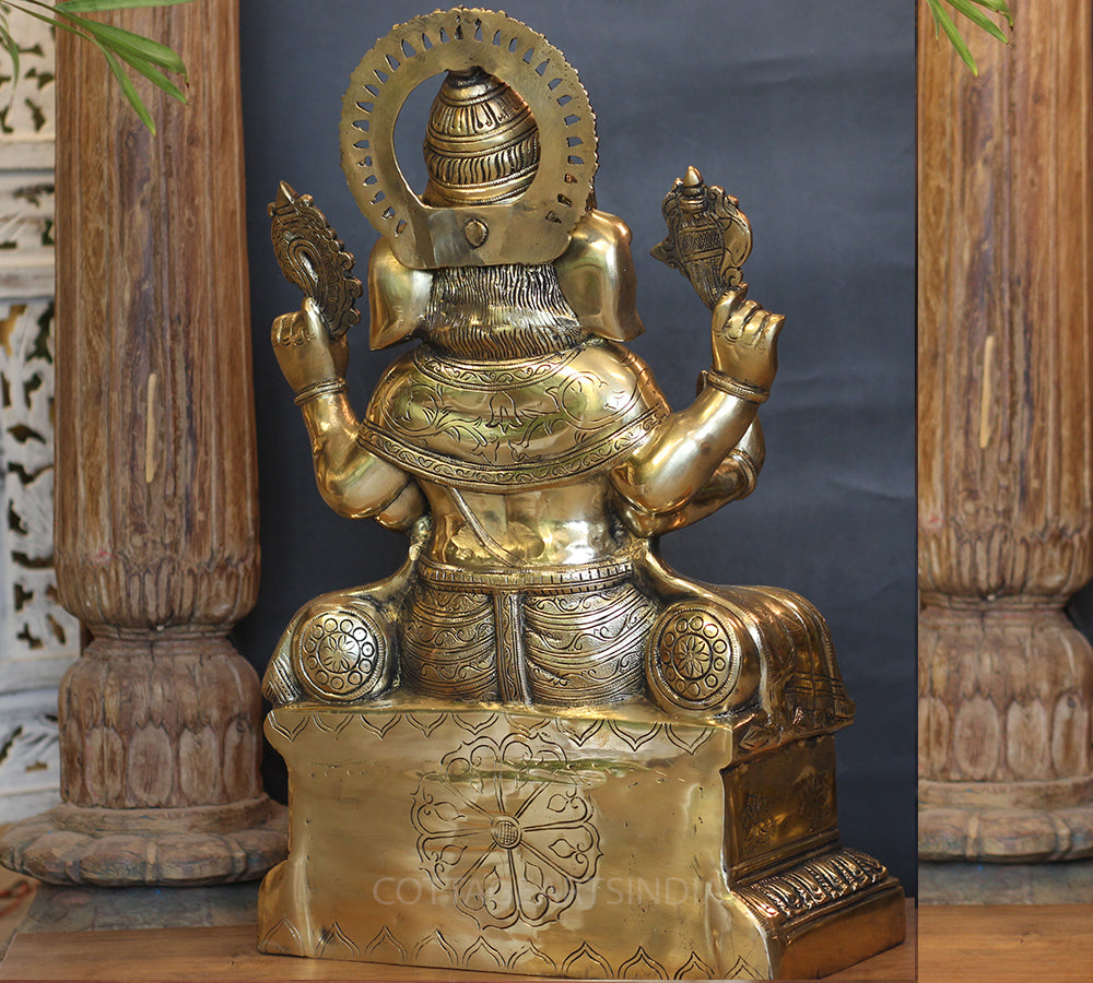 Brass Ganesh 24"
