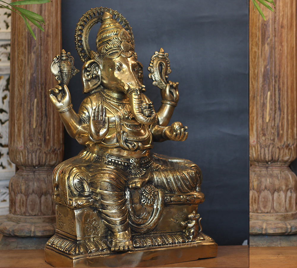Brass Ganesh 24"