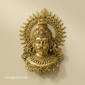 Handcrafted Brass Lord Hanuman Wall Hanging | Traditional Divine Face Brass Décor