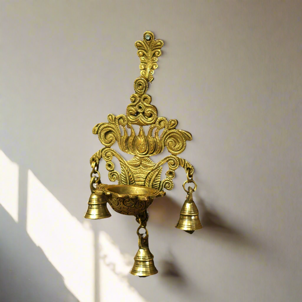 Brass Wall Hanging Diya