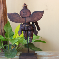 Wooden Garuda Divine Protector Idol