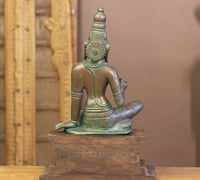 Bronze Finished Brass Parvati 18” With Wooden Stand