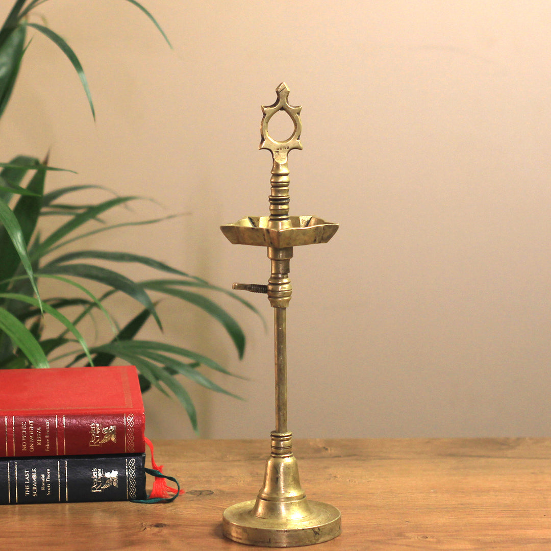Brass  Vintage Key Vilakku Lamp