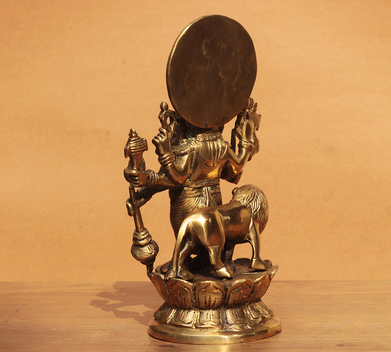 Shubh Drishti Ganesh Ganesh With Lion 9"