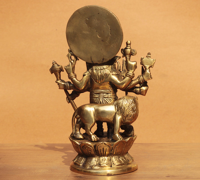 Shubh Drishti Ganesh Ganesh With Lion 9"