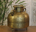 Brass Vintage Carved Planter