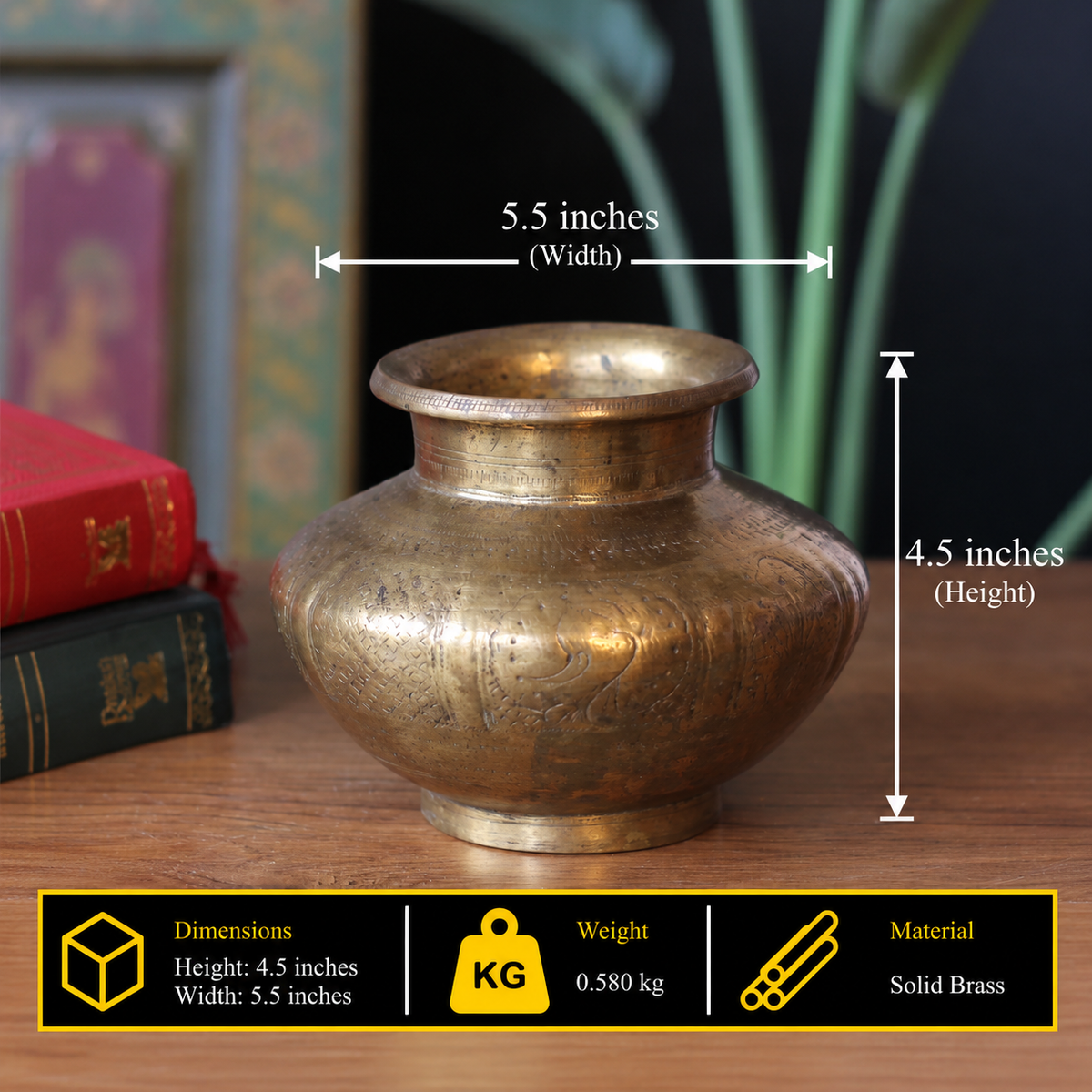 Brass Vintage Pot